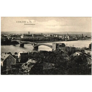 Coblenz A. Rh. Eisenbahnbrücke Postcard